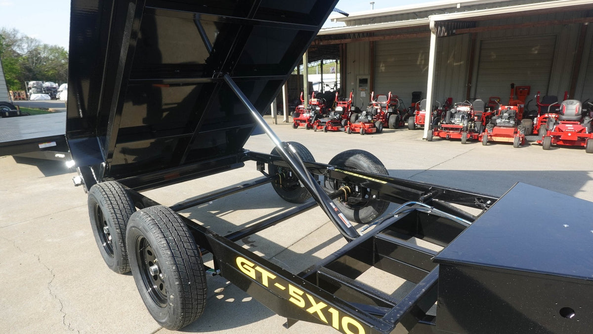 5x10 Hydraulic Dump Trailer Powder Coated with 16" Sides 7K GVWR