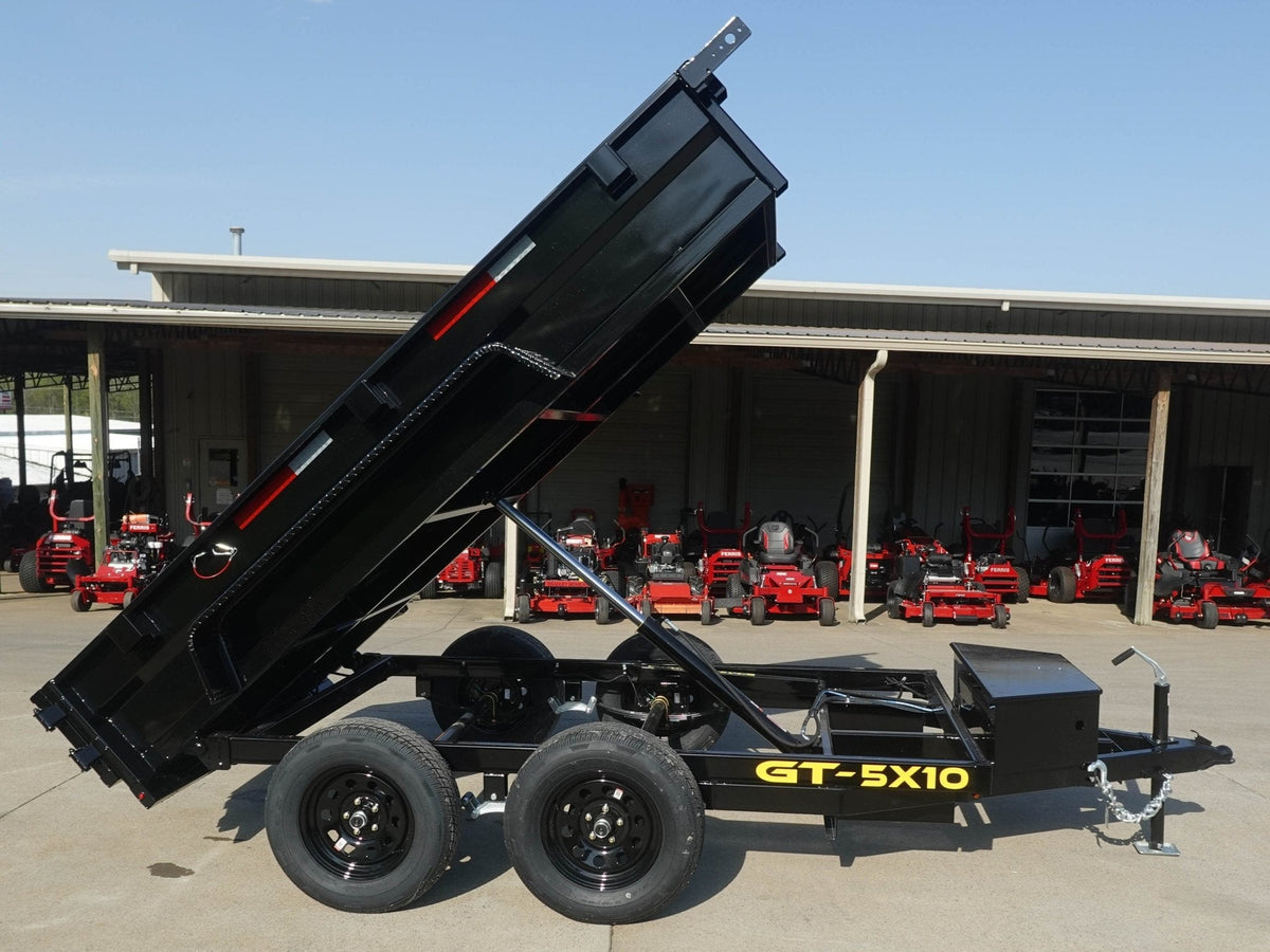 5x10 Hydraulic Dump Trailer Powder Coated with 16" Sides 7K GVWR