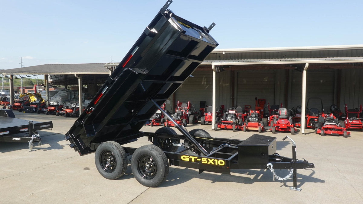 5x10 Hydraulic Dump Trailer Powder Coated with 16" Sides 7K GVWR
