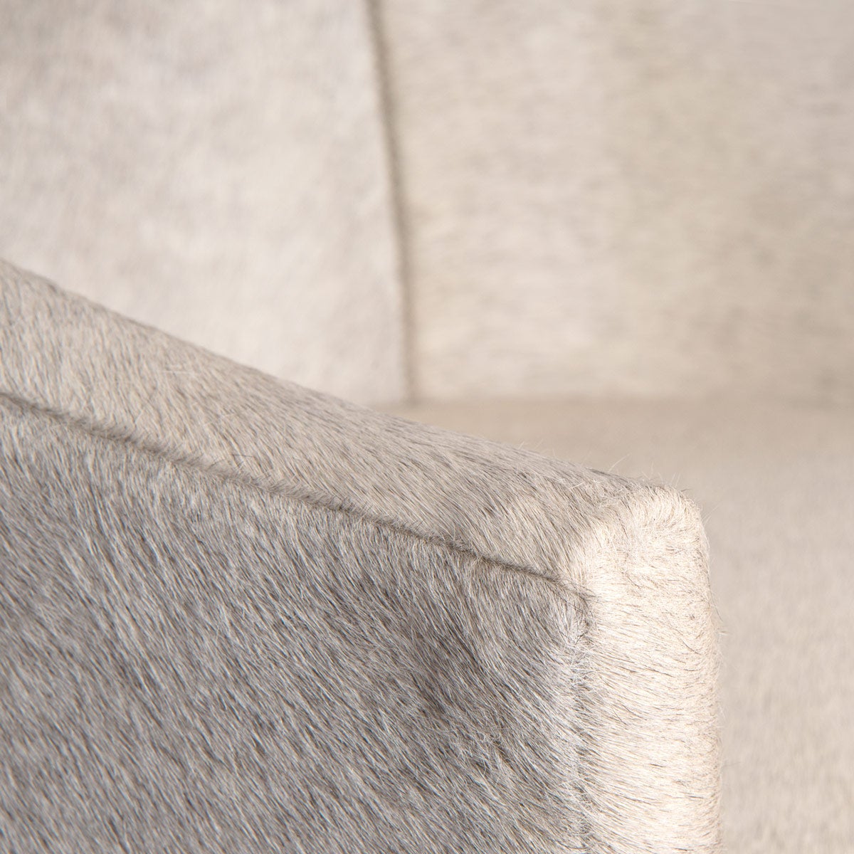 Art Deco Dining Chair in Champagne Cowhide
