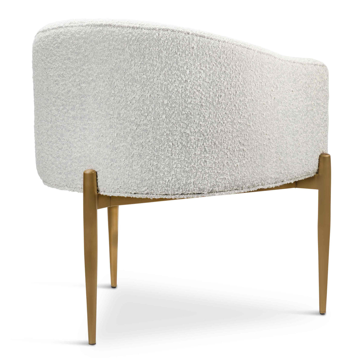 Art Deco Dining Chair in Boucle