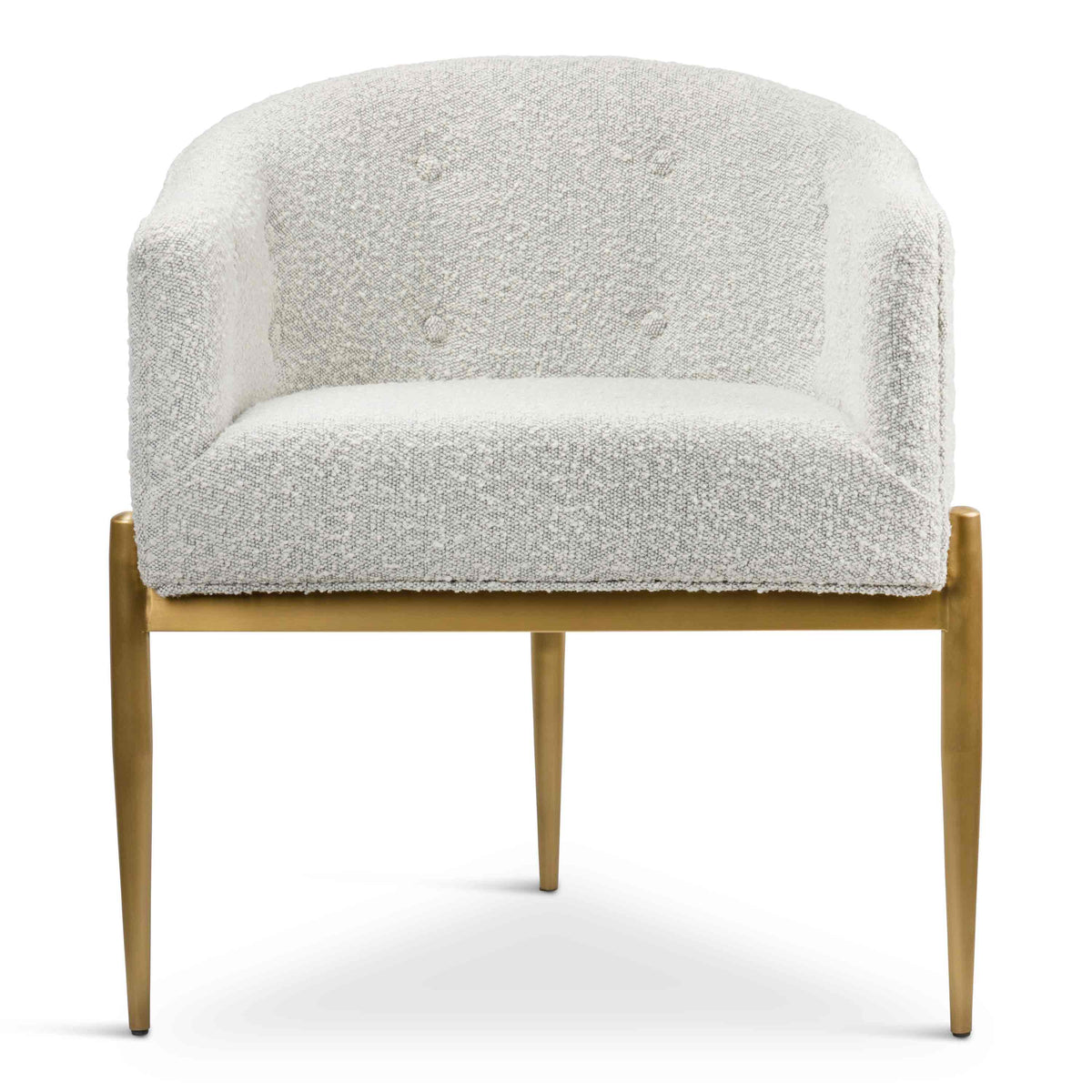 Art Deco Dining Chair in Boucle
