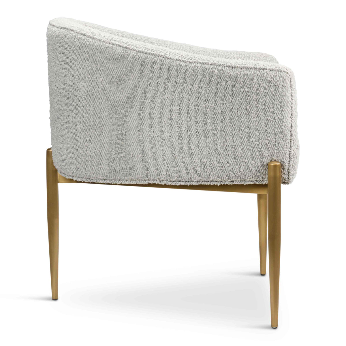 Art Deco Dining Chair in Boucle