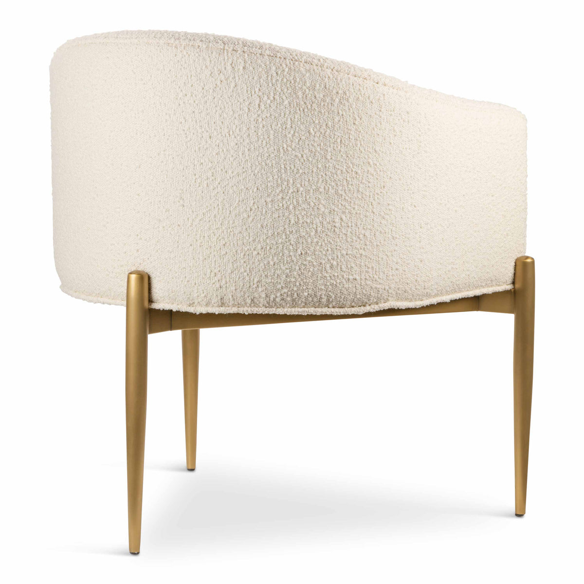 Art Deco Dining Chair in Boucle