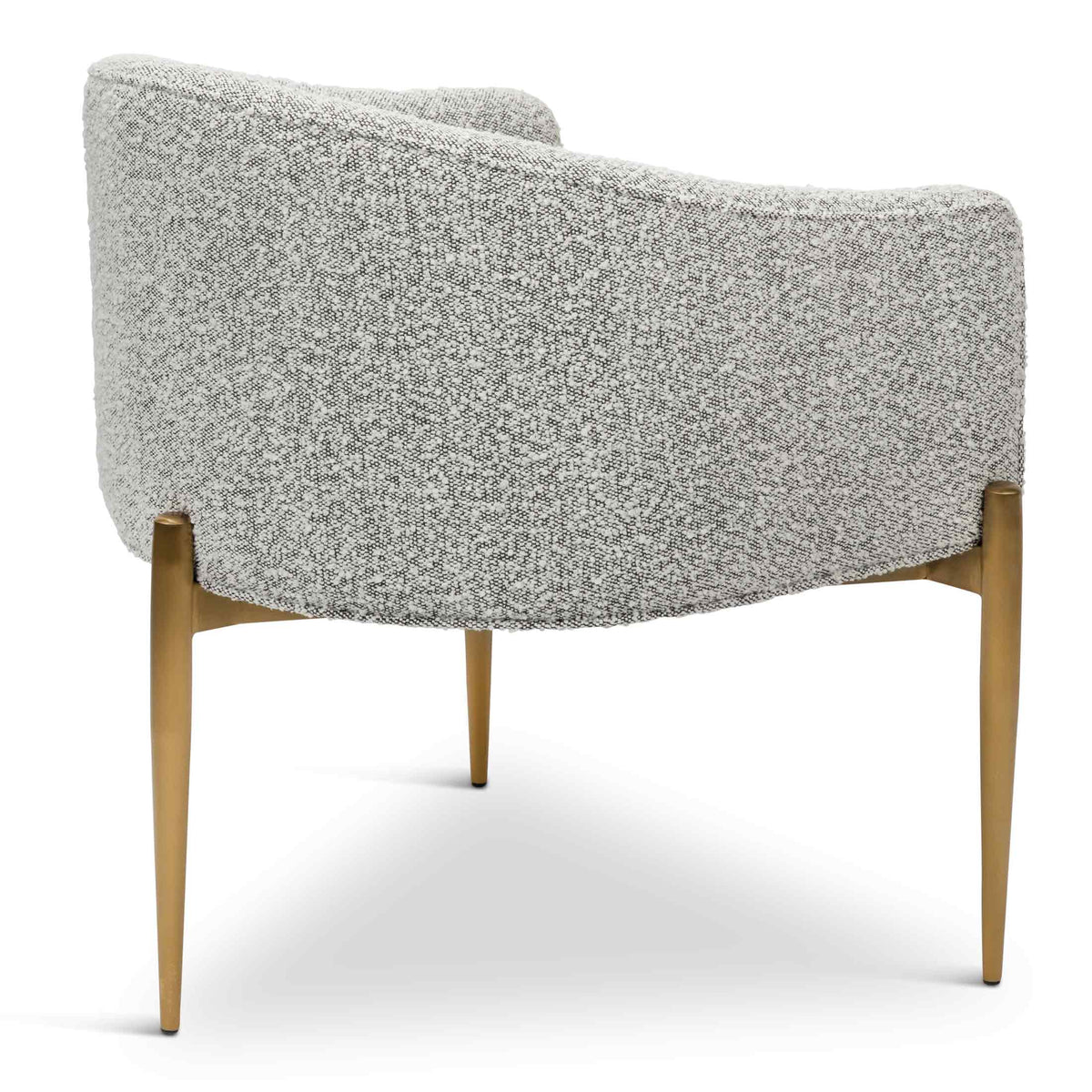 Art Deco Dining Chair in Boucle