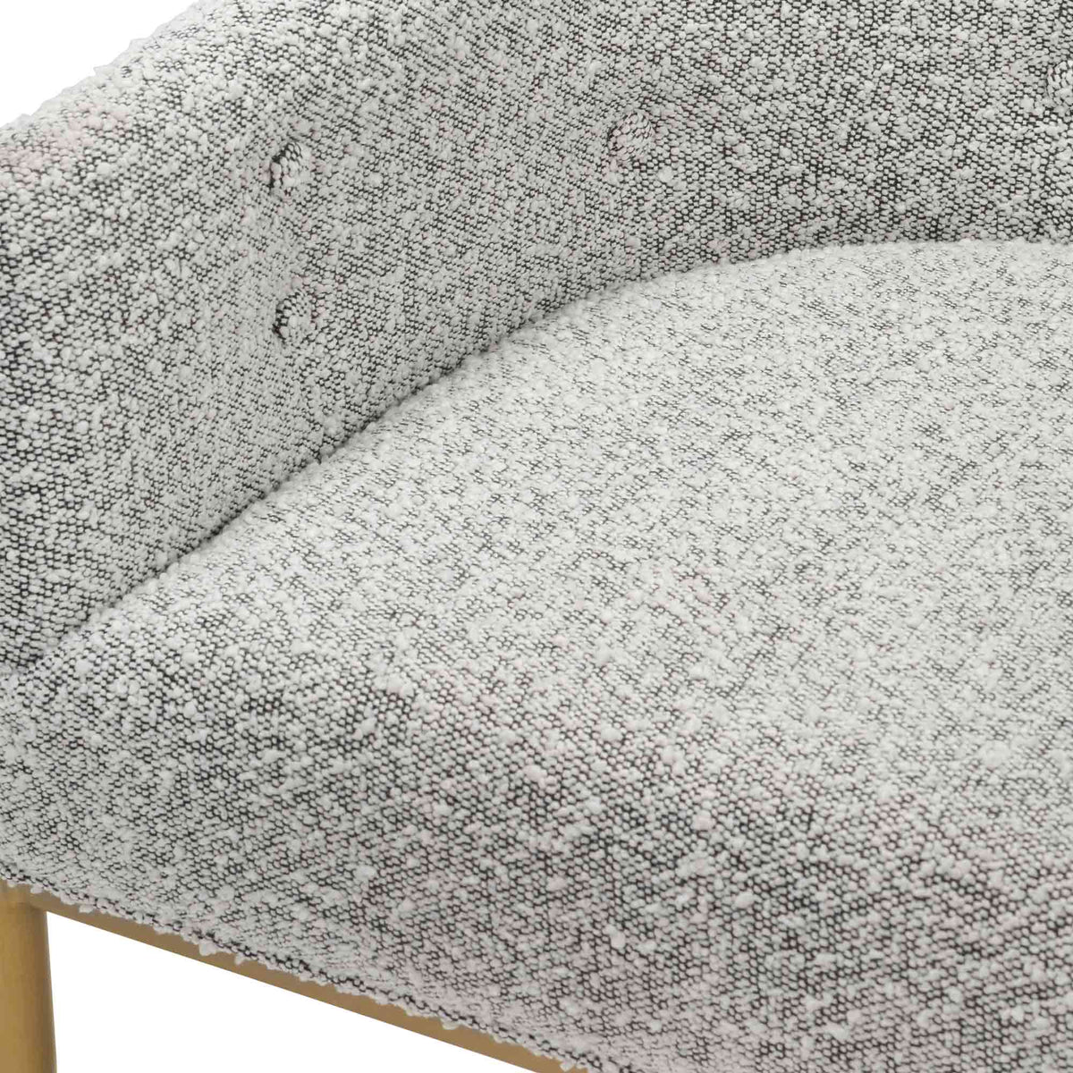 Art Deco Dining Chair in Boucle