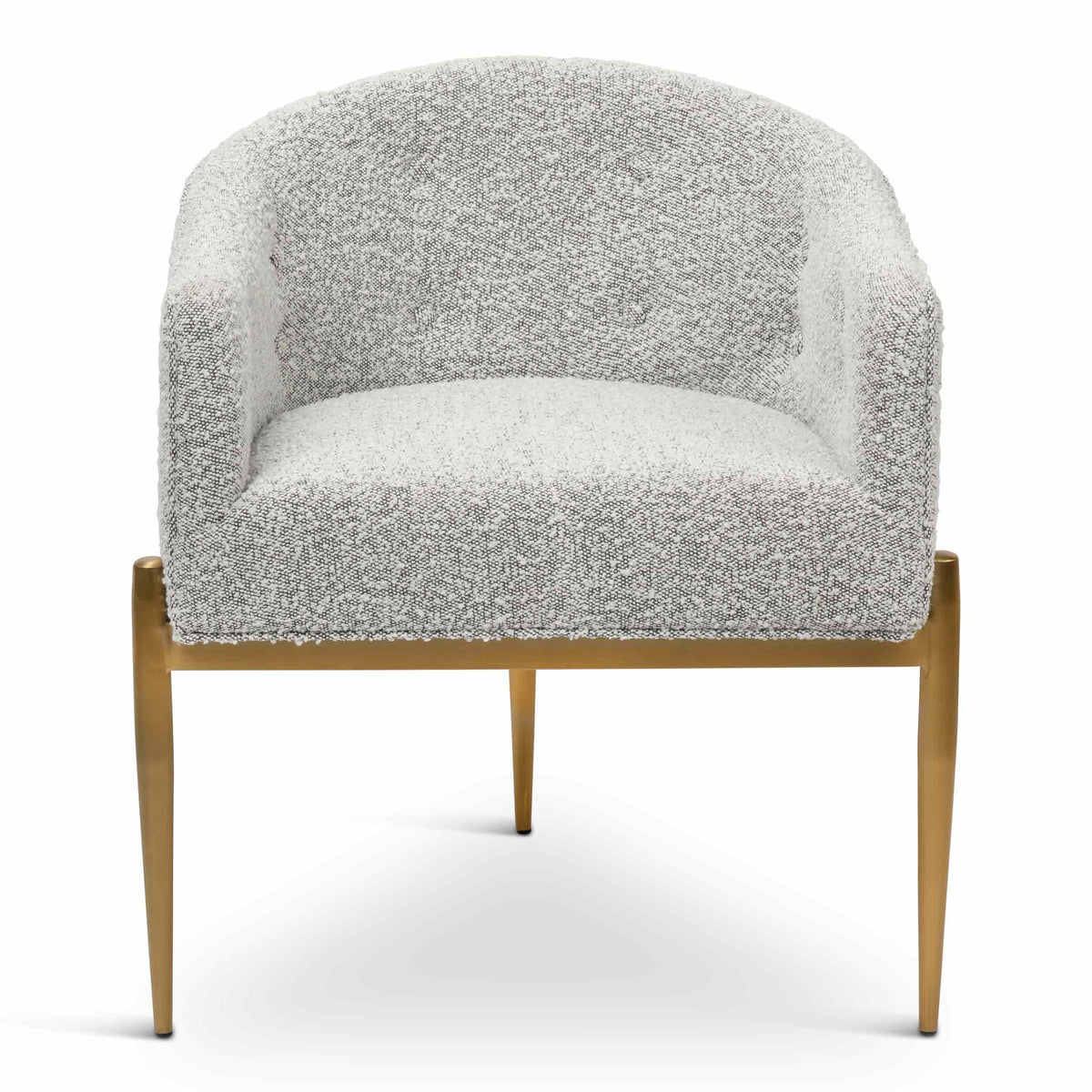 Art Deco Dining Chair in Boucle