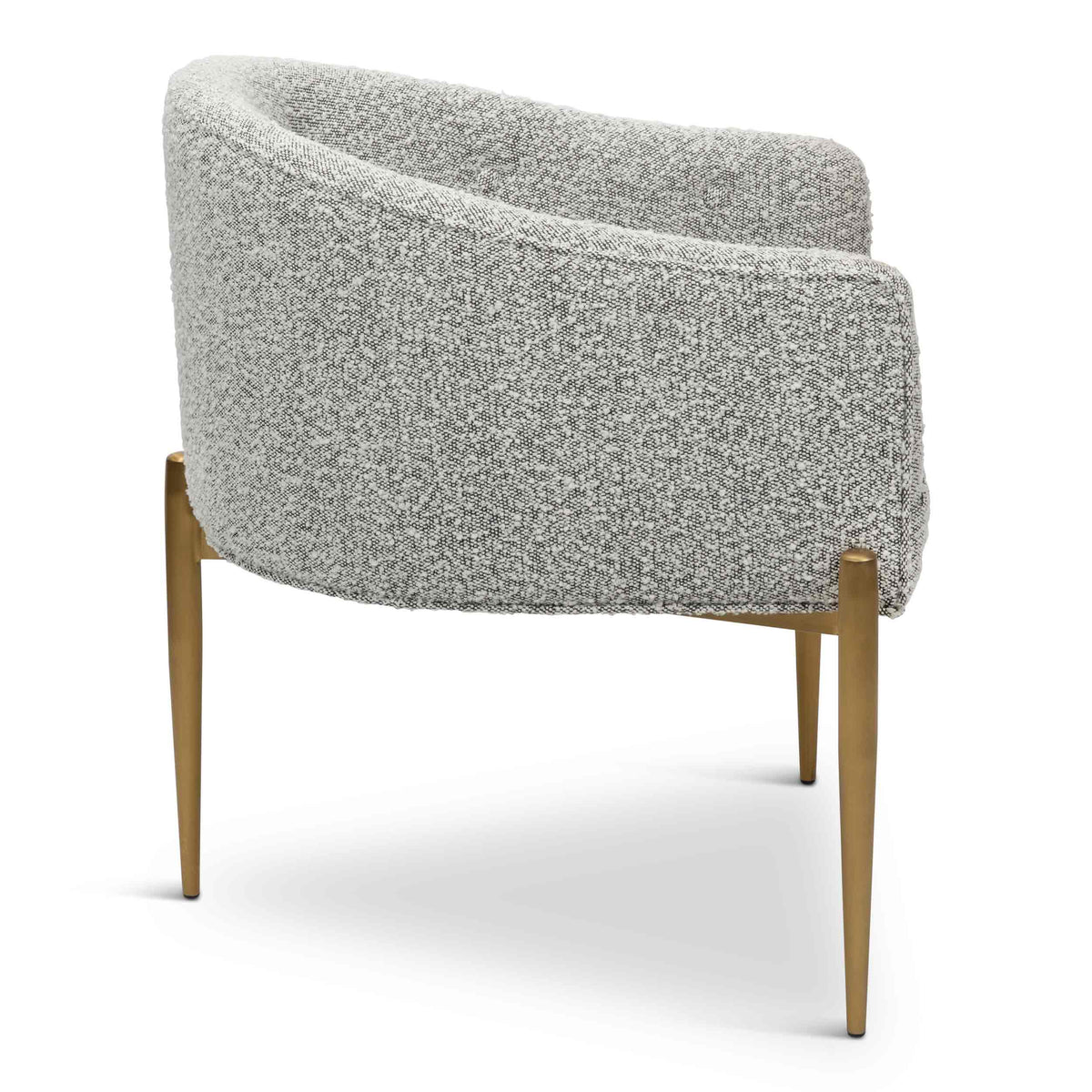 Art Deco Dining Chair in Boucle