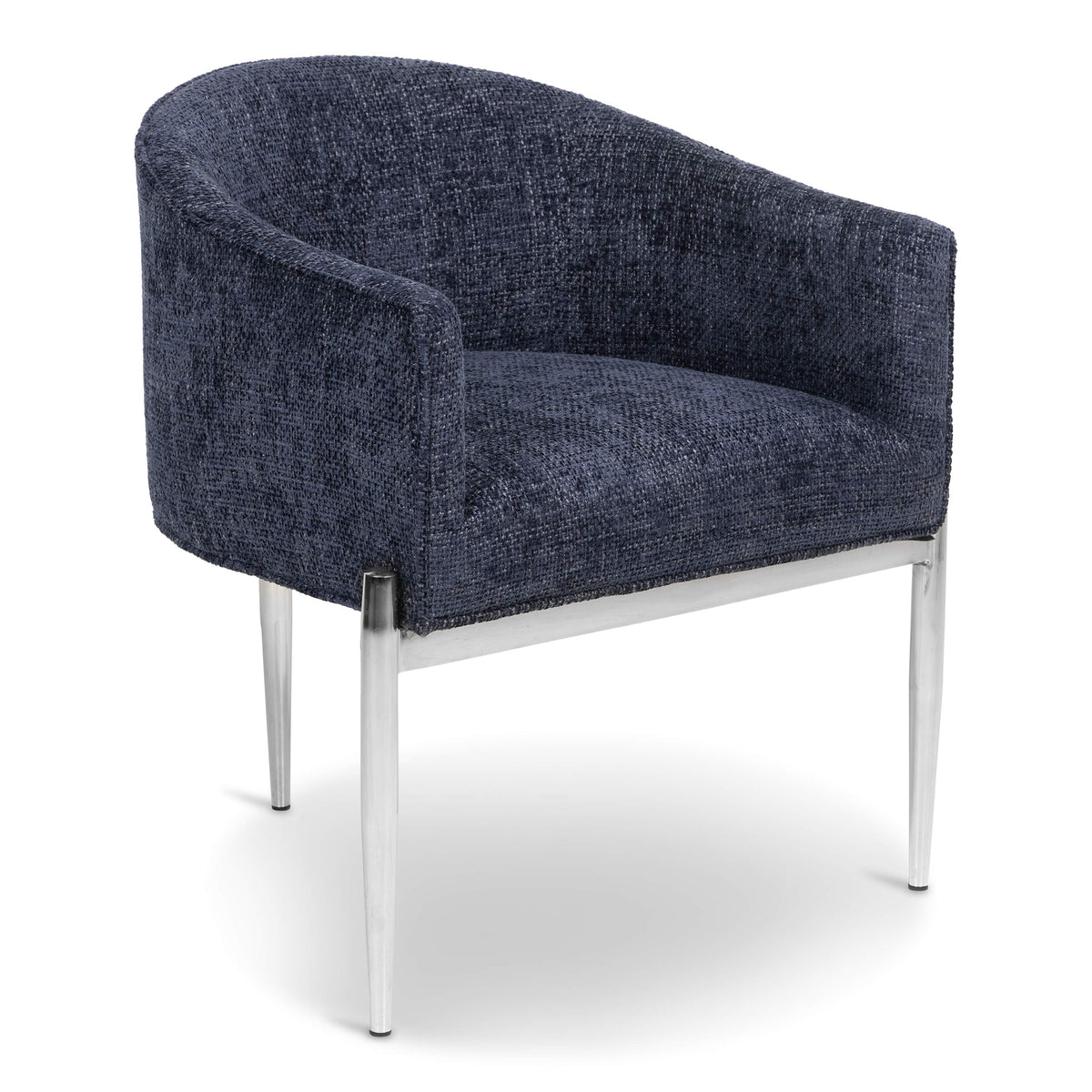 Art Deco Dining Chair in Knit Fabric