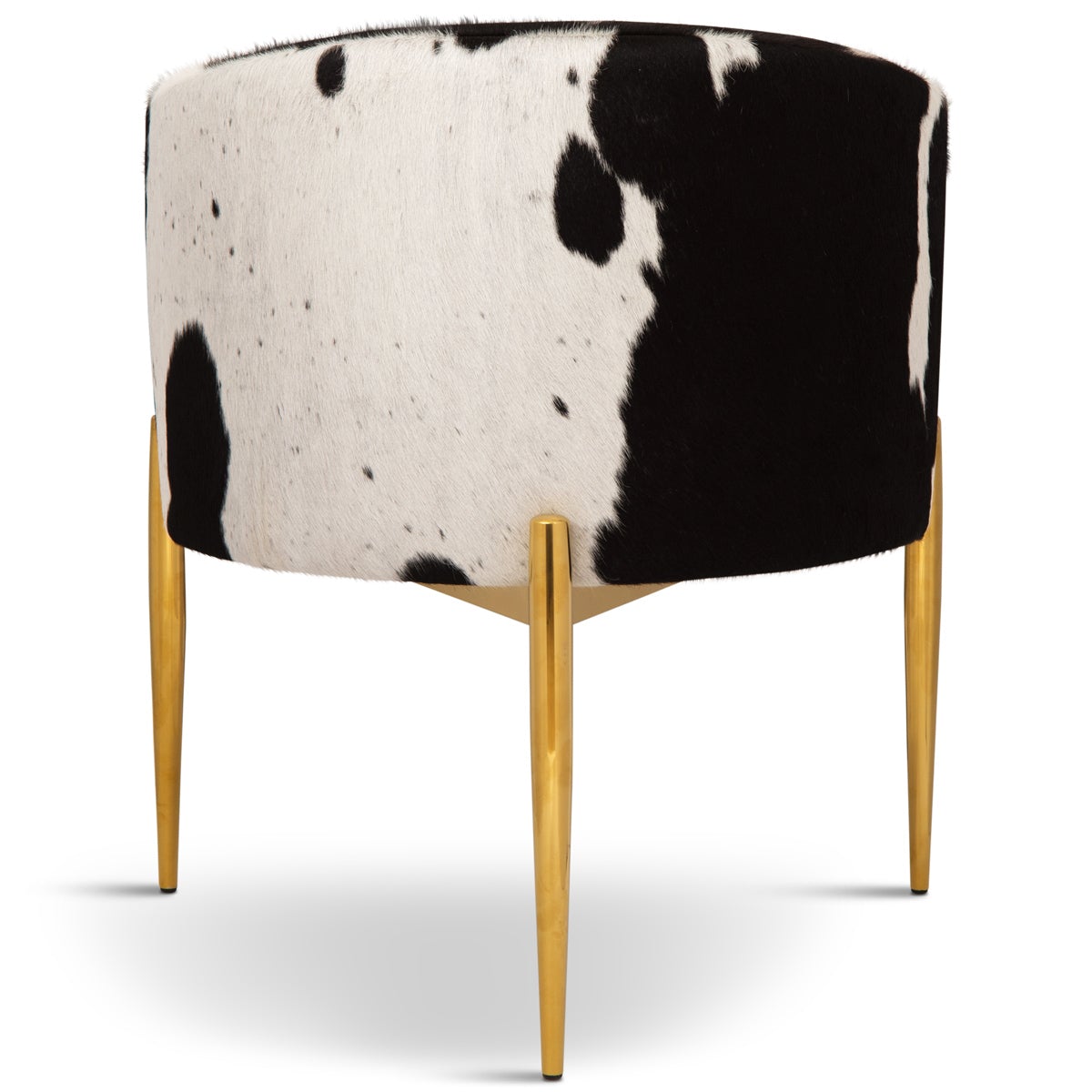 Art Deco Dining Chair in Cowhide