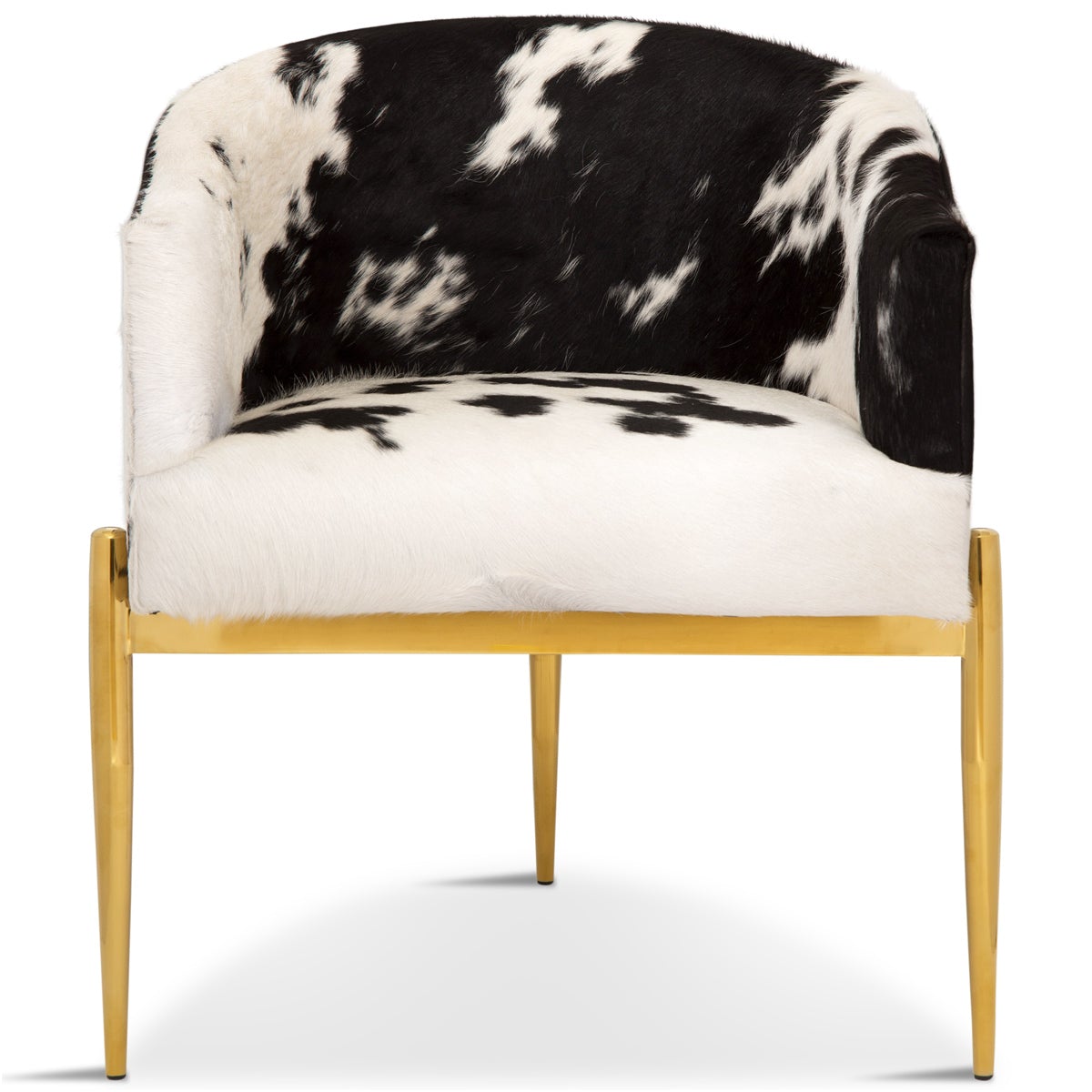 Art Deco Dining Chair in Cowhide