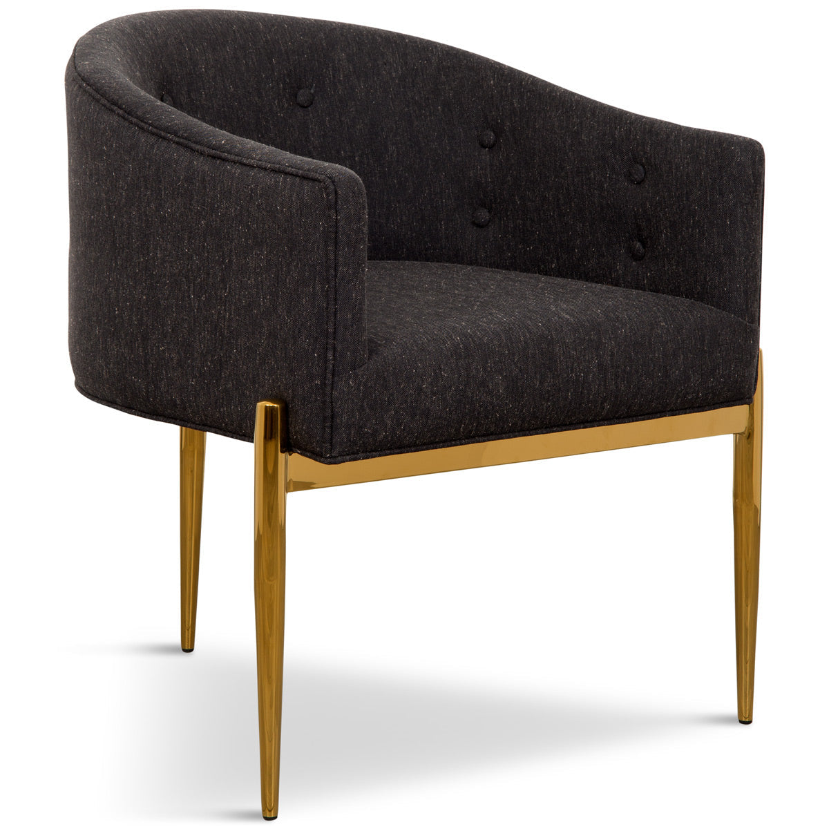 Art Deco Dining Chair in Linen