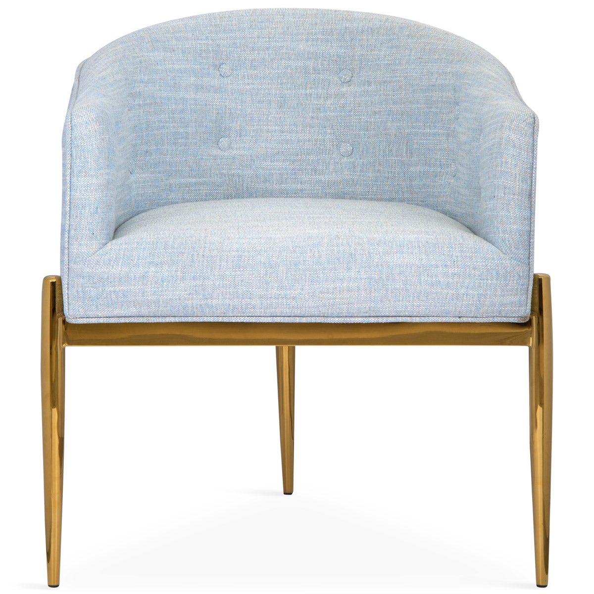 Art Deco Dining Chair in Linen