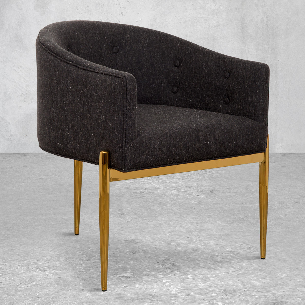 Art Deco Dining Chair in Linen