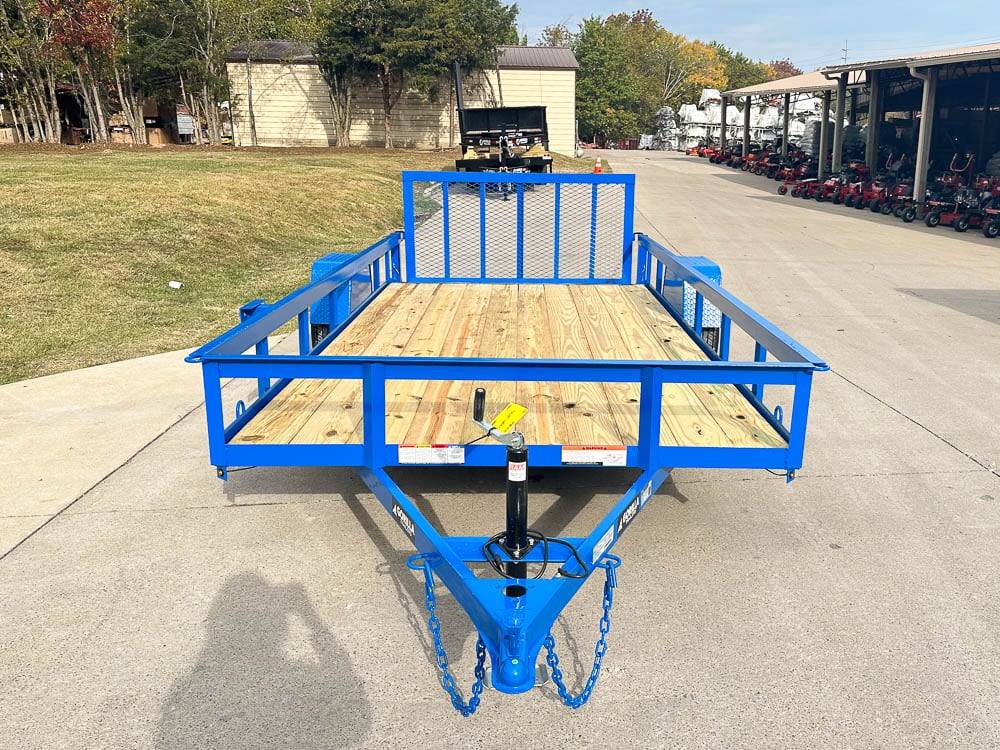 6'4" x 14 Utility Trailer Dovetail With Gate Powder Coated 3,500lb Axle