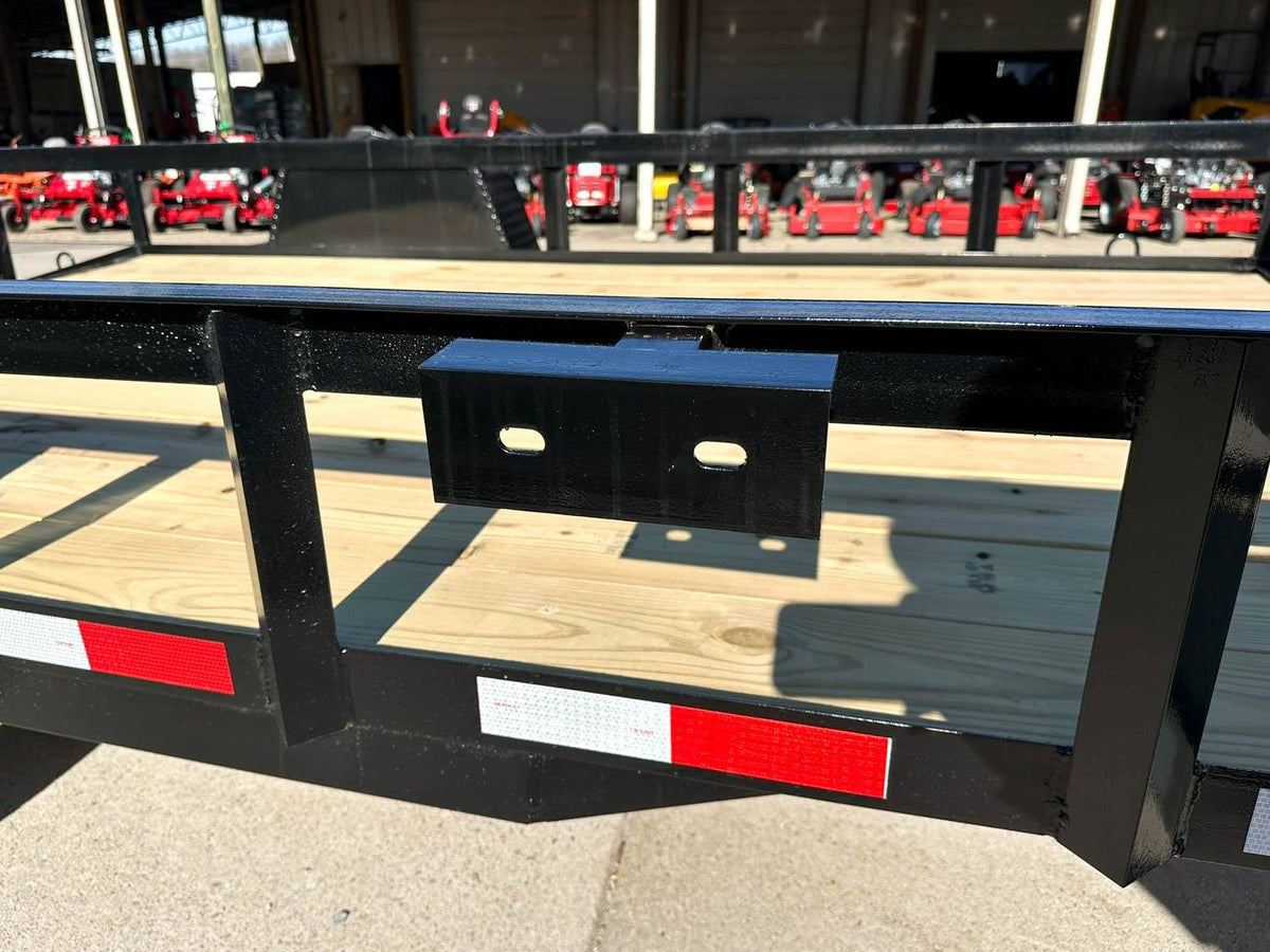 6.4x12 Powder Coated Dovetail Utility Trailer With Gate 3500lb Axle